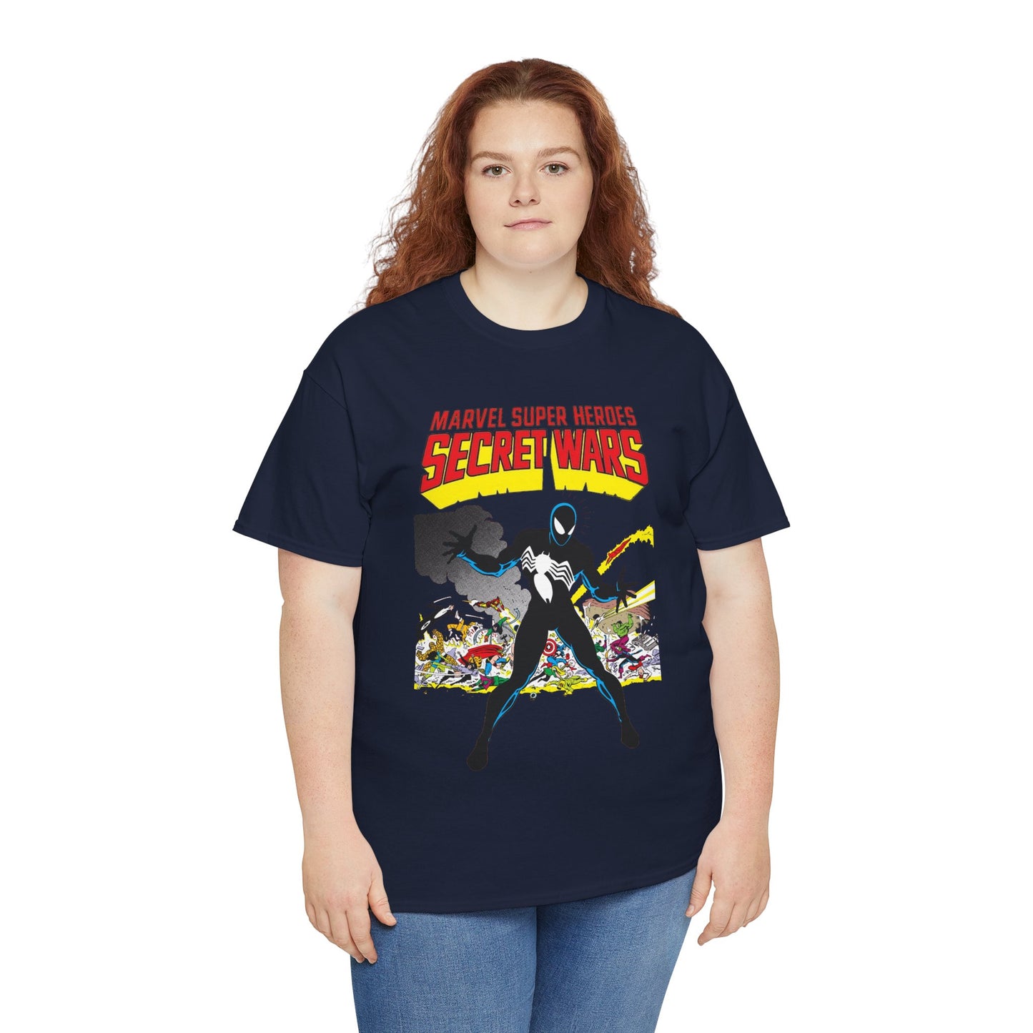 Secret Wars T-Shirt - Classic Marvel Comics Series - Alien Symbiote Spider-Man, 1st Appearance - Future Venom Story