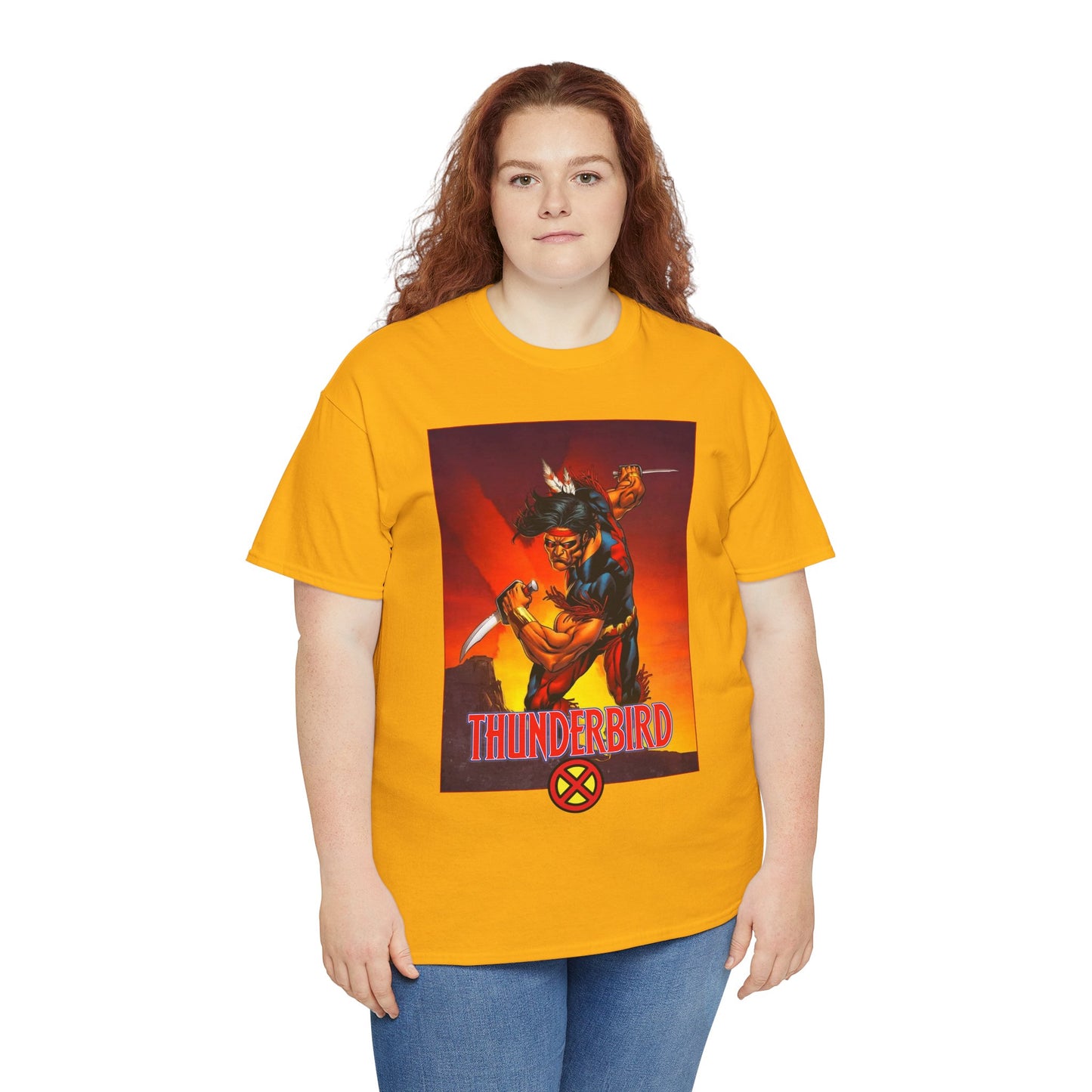 Thunderbird T-Shirt - John Proudstar, Original X-Men Member - Apache Native American - Marvel Comics
