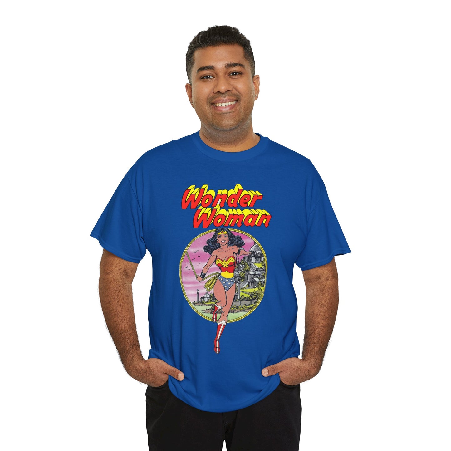 Wonder Woman T-Shirt - George Perez Art - Justice League 1980s Postcard Set - JLA Member - Diana from Themyscira - DC Comics