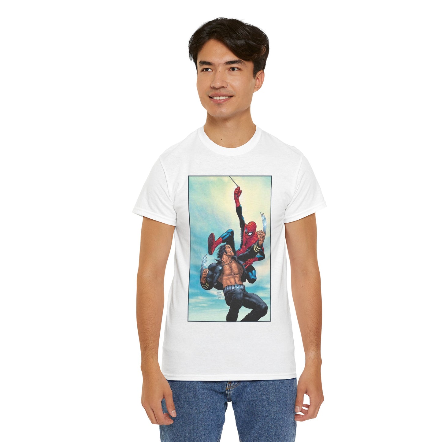 Wolverine Vs Spider-Man T-Shirt - Frank Quitely Art - Marvel Comics