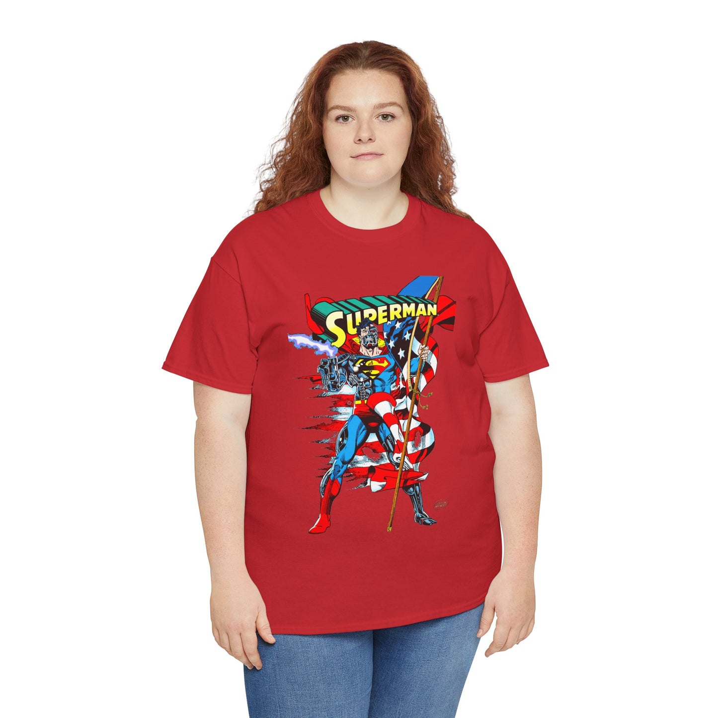 Cyborg Superman T-Shirt - Dan Jurgens Art - Reign of the Supermen Enemy - 1990s Storyline After the Death of Superman - DC Comics
