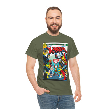X-Men #100 T-Shirt - Dave Cockrum Art - Cyclops, Colossus, Wolverine, Storm, Jean Grey, Iceman - Marvel Comics
