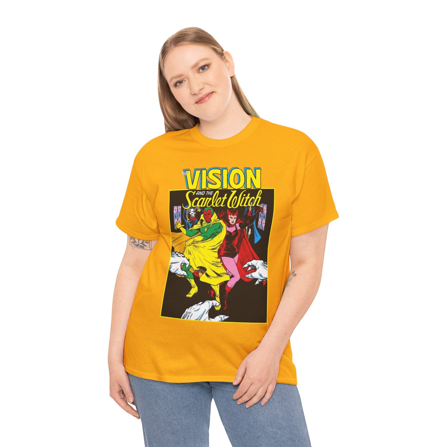 Vision & Scarlet Witch T-Shirt - Avengers Members - 1985 Cover Art - Marvel Comics