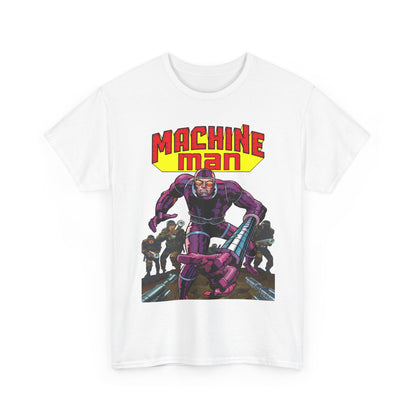 Machine Man T-Shirt - Jack Kirby Creation - Popular 1970s Hero - Marvel Comics