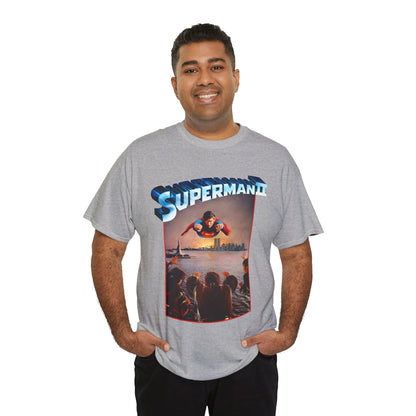 Superman II T-Shirt - Christopher Reeve, Terence Stamp, Sarah Douglas - Vs General Zod, Ursa, Non - Phantom Zone Villains - 1980 Movie Poster - DC Comics
