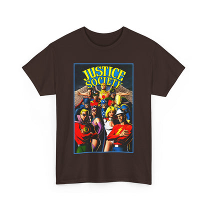 Justice Society T-Shirt - Brian Bolland Art - Dr. Fate, Huntress, Power Girl, Green Lantern, Hawkman, Wildcat - DC Comics - JSA
