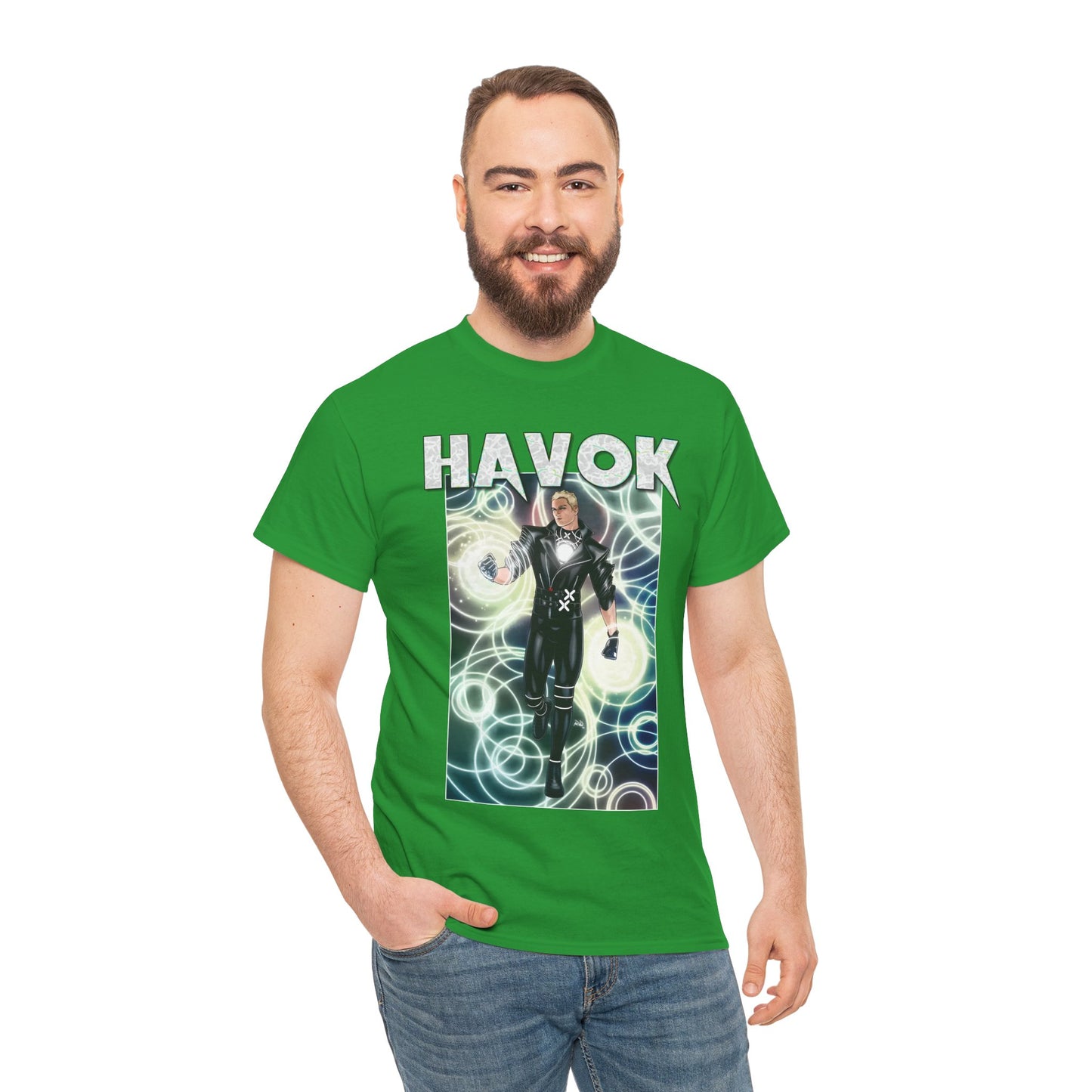 Havok T-Shirt - X-Men, X-Factor Member & Leader - Mutant Hero - Alex Summers, Brother to Scott Summers, Cyclops - Marvel Comics