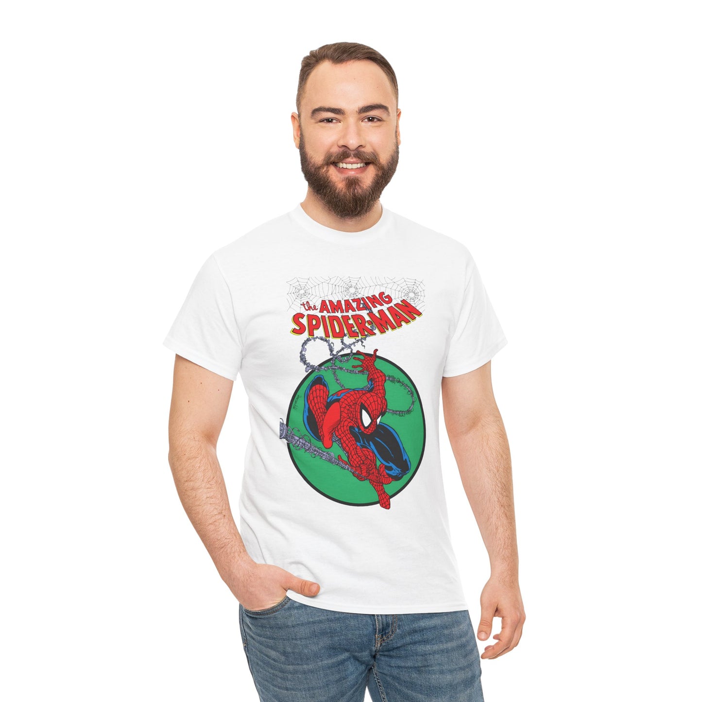Amazing Spider-Man T-Shirt - Todd McFarlane Art - Cover to Issue #301 - Peter Parker, Web-Slinger - Marvel Comics
