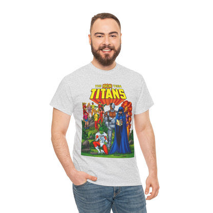 New Teen Titans T-Shirt - George Perez Art - Rare Promo Art - Titans Old & New - DC Comics