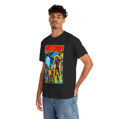 Fury of Firestorm T-Shirt - Pat Broderick Art - Vs Plastique - #7 Cover Art - DC Comics