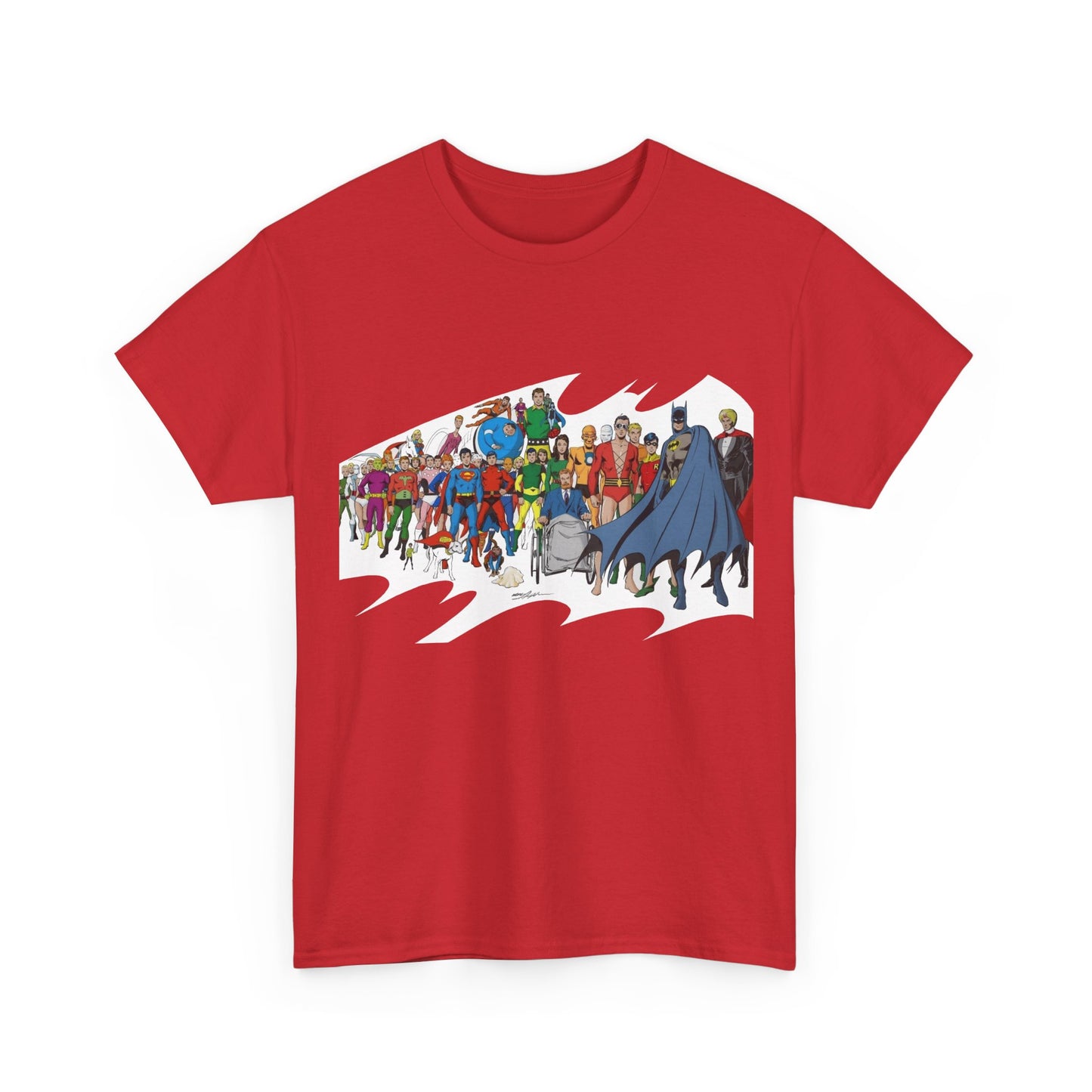 Batman T-Shirt - Neal Adams Art - Plastic Man, Sargon, Robin, Doom Patrol, Superboy, Legion of Super-Heroes - 100-Page Giant Cover Art - DC Comics