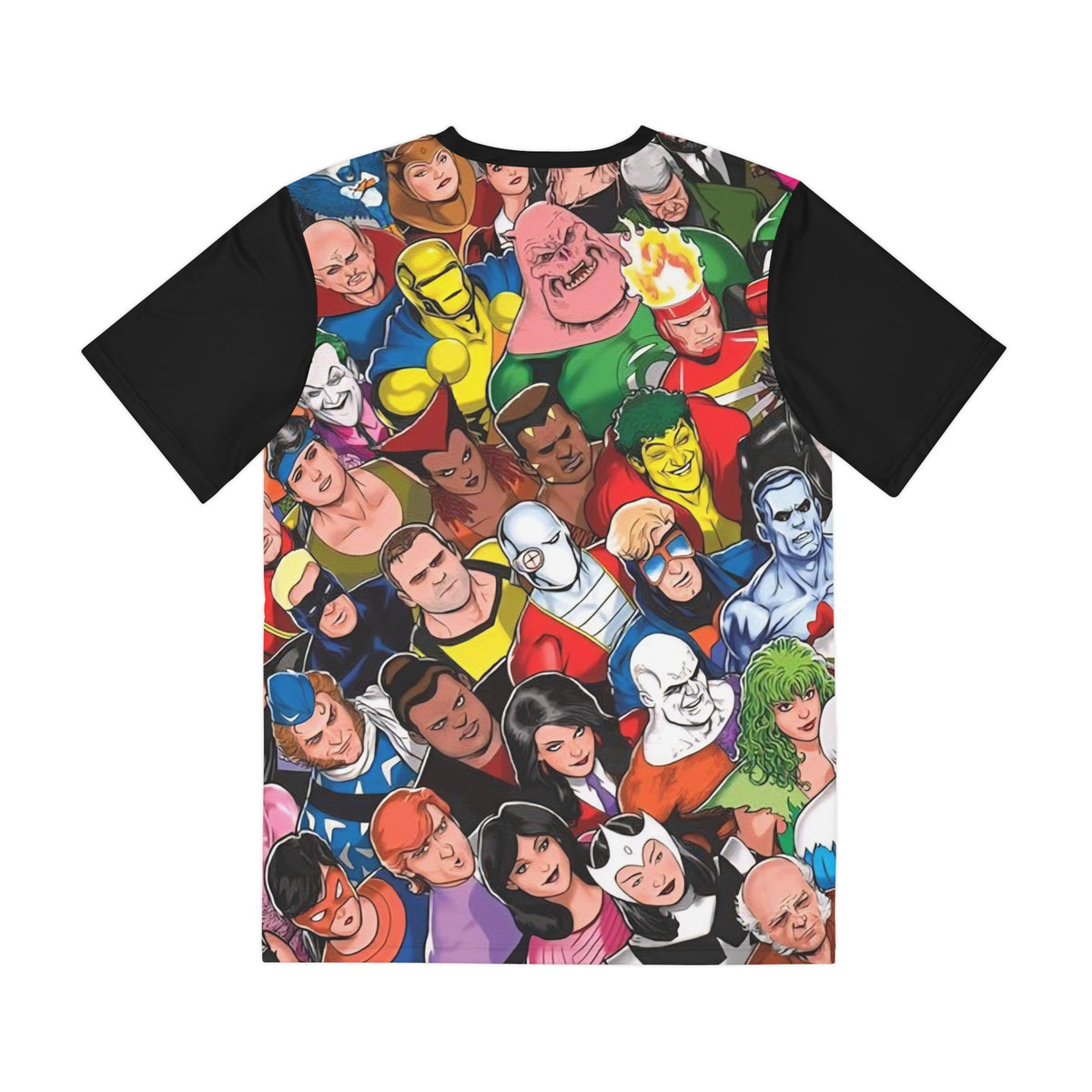 Justice League International All Over Print Tee (Polyester) - Kevin Maguire Art - The Entire JLI Team - DC Comics