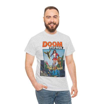 Doom Patrol T-Shirt - George Perez Art - Elasti-Girl, Robotman, Negative Man, The Chief - DC Comics Digest Cover Art