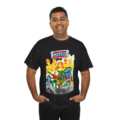 Justice League Detroit T-Shirt - Aquaman, Elongated Man, Zatanna, Vixen, Steel, Martian Manhunter, Vibe, Gypsy