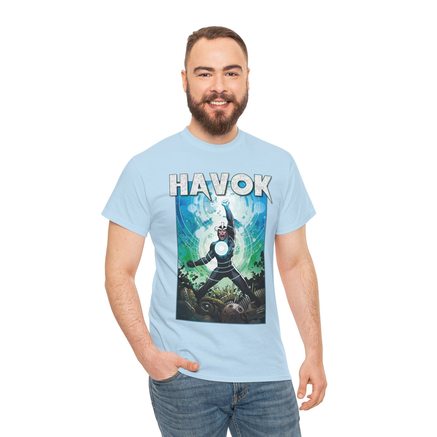 Havok T-Shirt - Greg Land Art - Alex Summers - X-Men, X-Factor Member & Leader - Mutant Hero - Brother to Scott Summers, Cyclops - Marvel Comics
