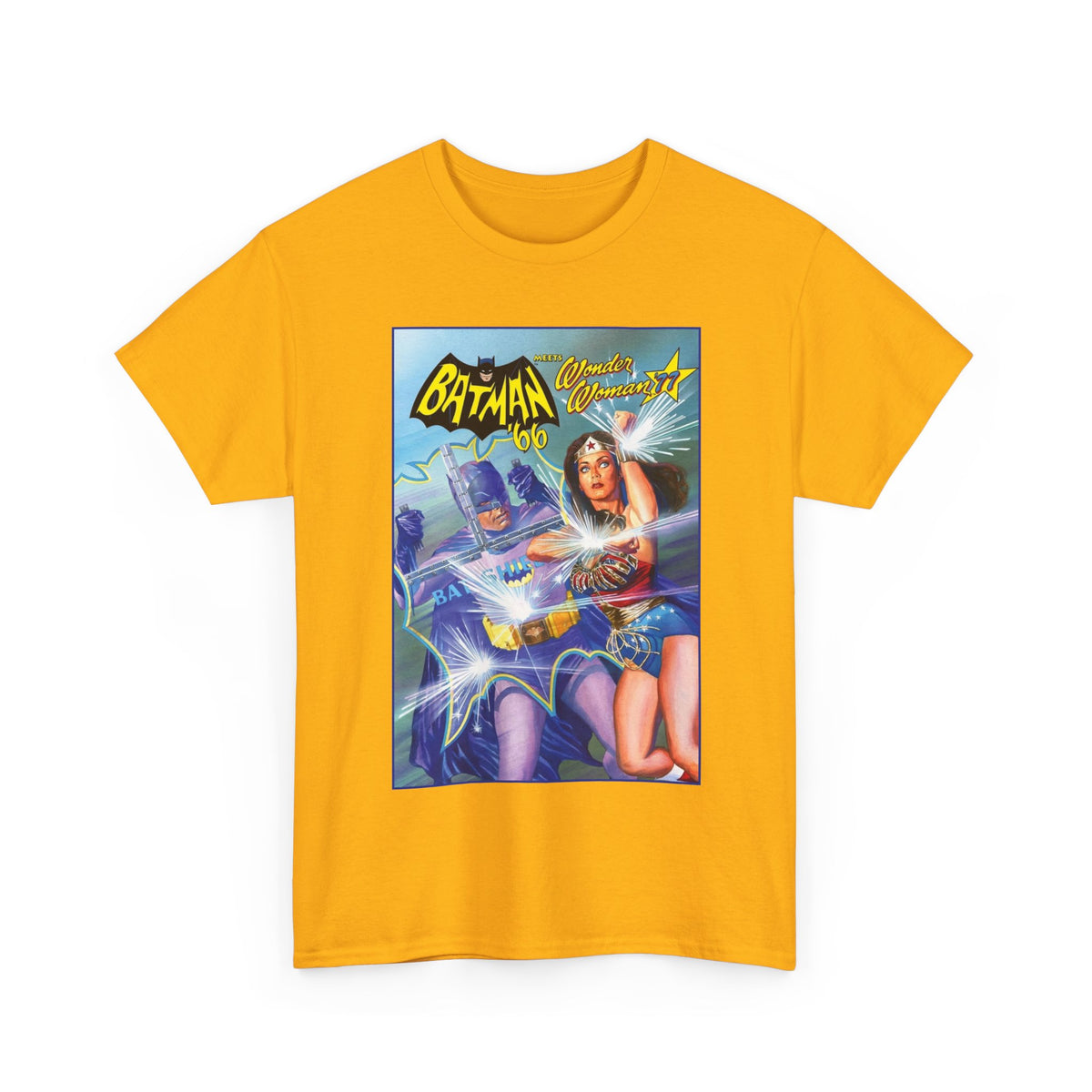 Batman '66 Meets Wonder Woman '77 T-Shirt - Alex Ross Art - DC Comics