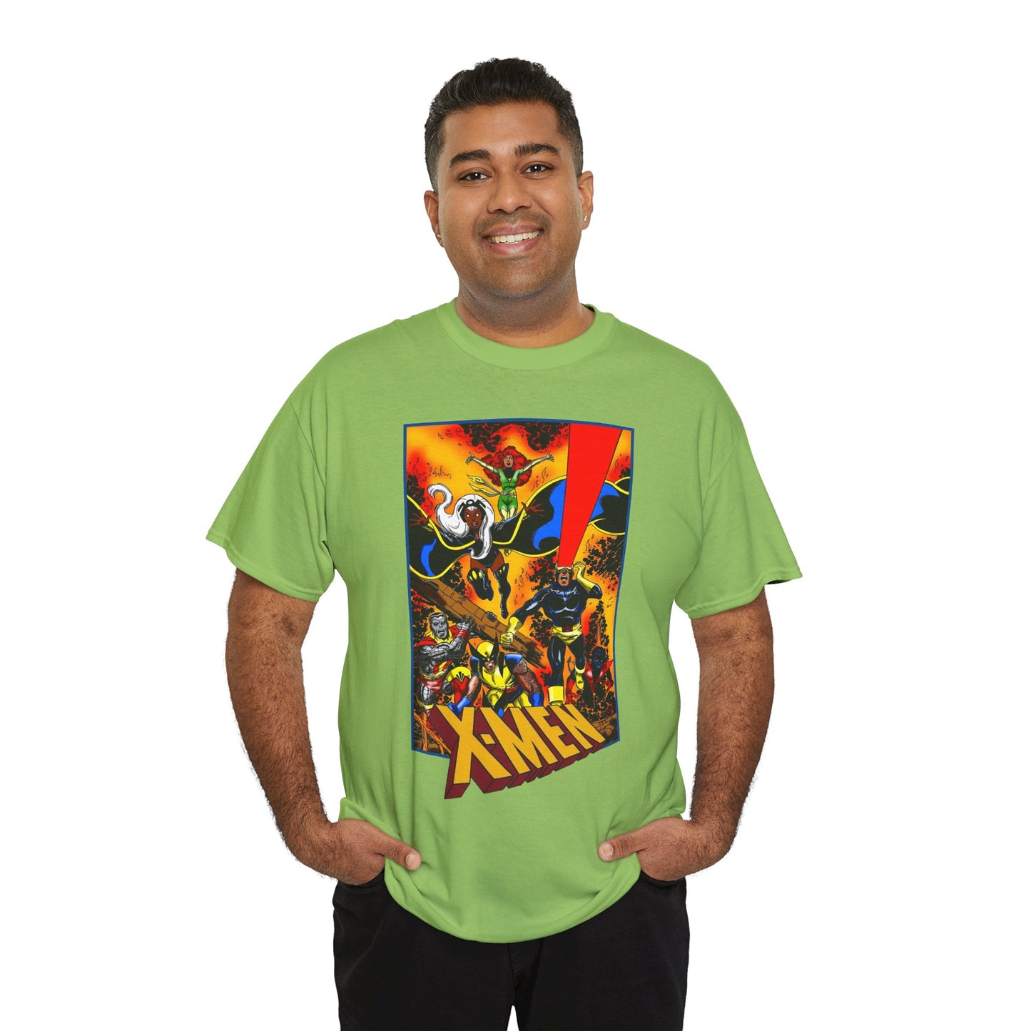 X-men T-Shirt - John Byrne Art - Phoenix, Wolverine, Cyclops, Storm, Nightcrawler, Colossus - Marvel Comics
