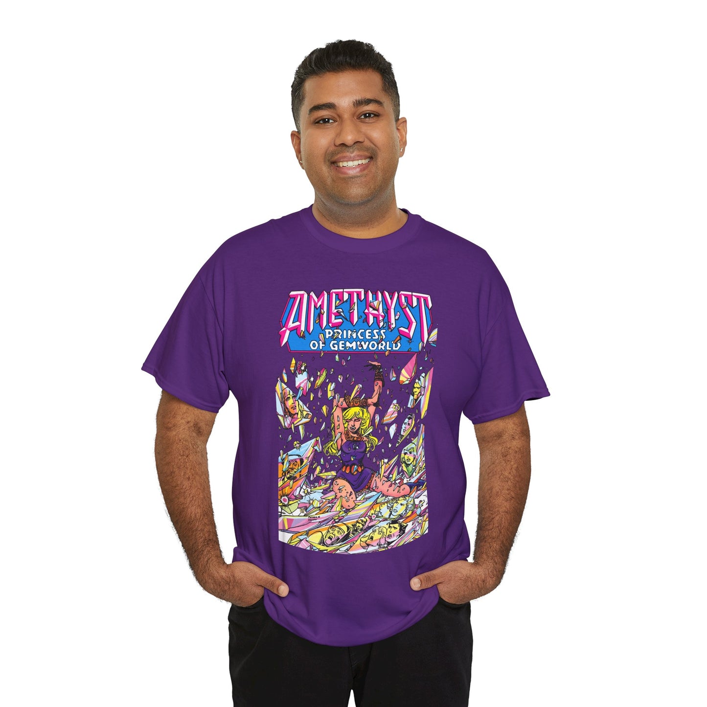 Amethyst Princess of Gemworld T-Shirt - George Perez Art - Lord Topaz, Dark Opal, Granch, Citrina - DC Comics
