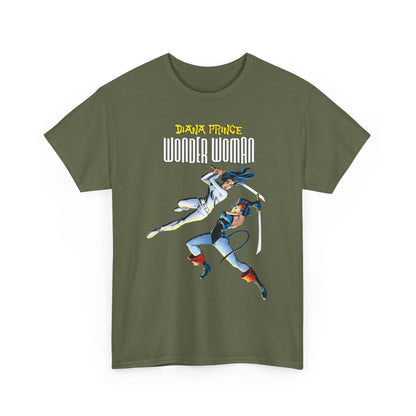 Diana Prince Wonder Woman  T-Shirt - From Diana's 1970s White Suit No-Powers Years - Bronze Age DC Comics
