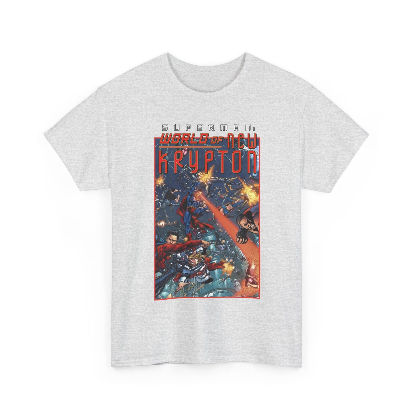 Superman: World of Krypton T-Shirt - George Perez Art - Superboy, Supergirl, Mon-El - DC Comics