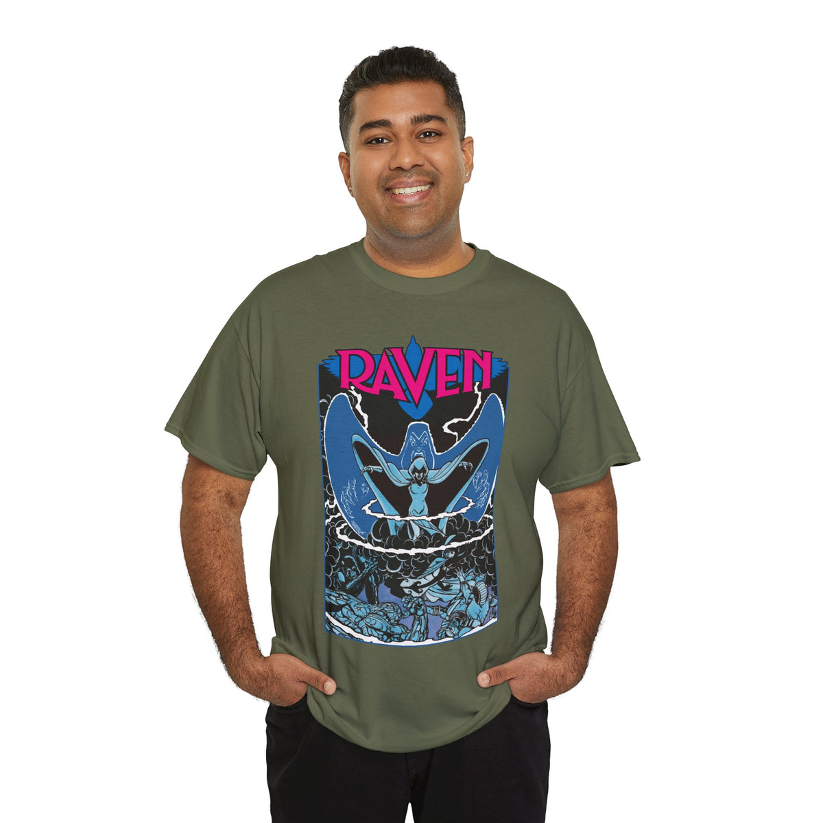 Raven T-Shirt - George Perez Art - New Teen Titans, Trigon - DC Comics