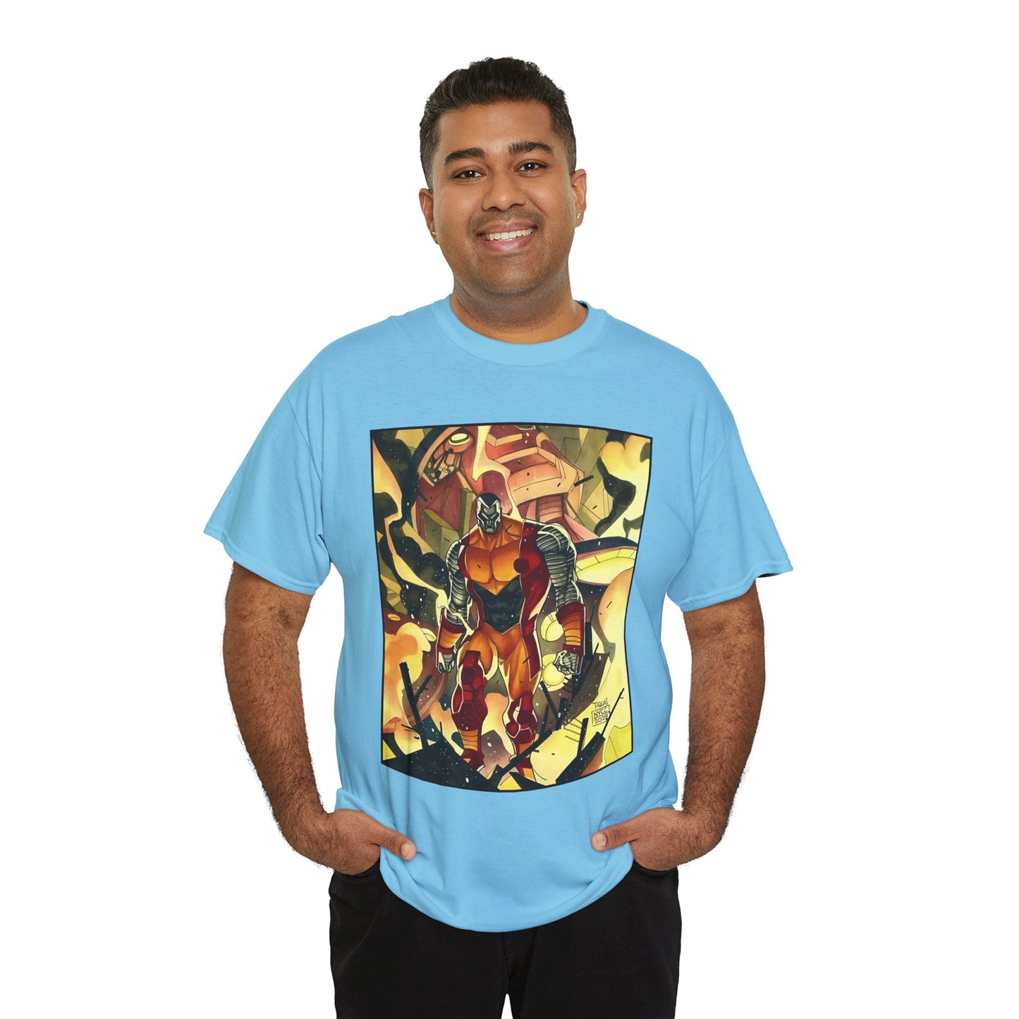 Colossus T-Shirt - Fighting a Sentinel - Marvel Comics