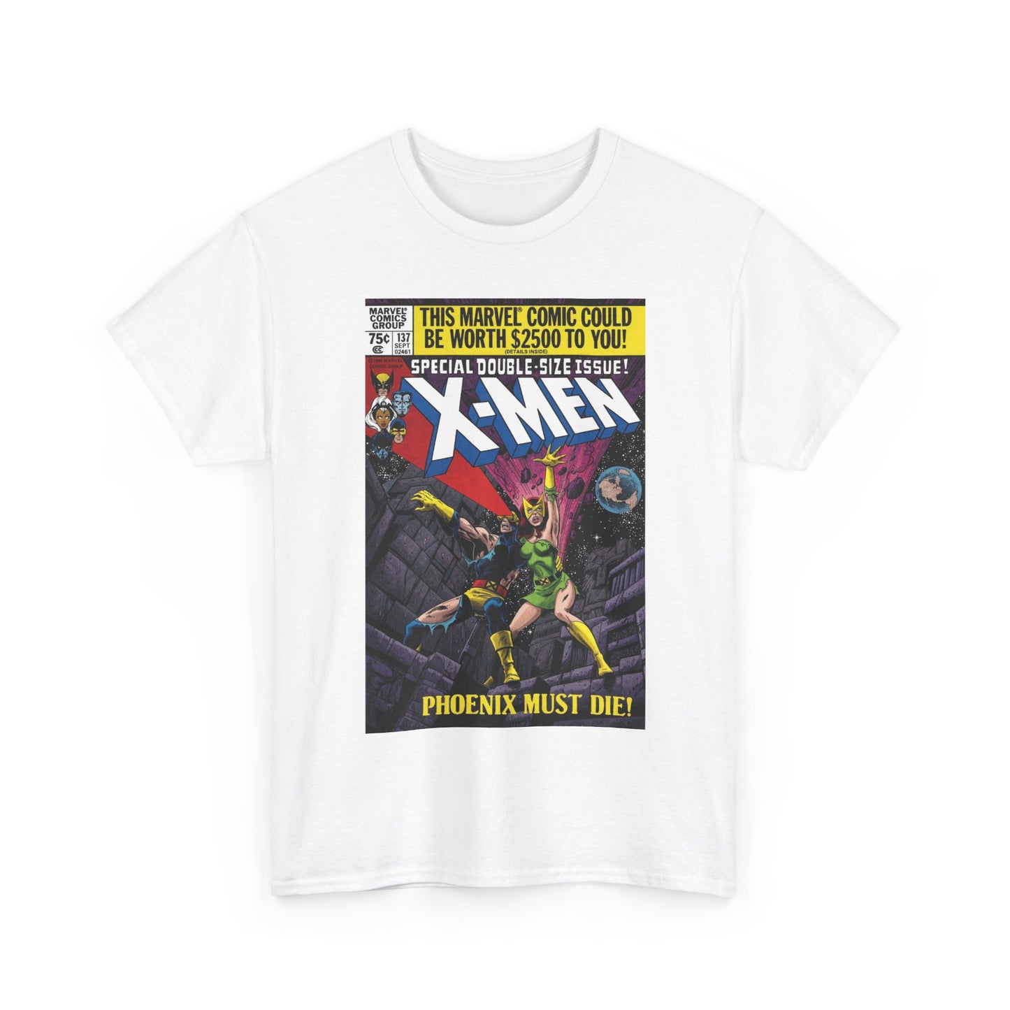 X-Men #137 T-Shirt - John Byrne Art - Cyclops & Phoenix - Marvel Comics
