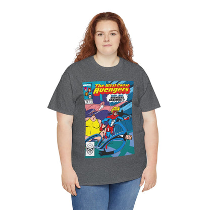 West Coast Avengers #46 T-Shirt - John Byrne Art - Great Lakes Avengers Appearance - Marvel Comics