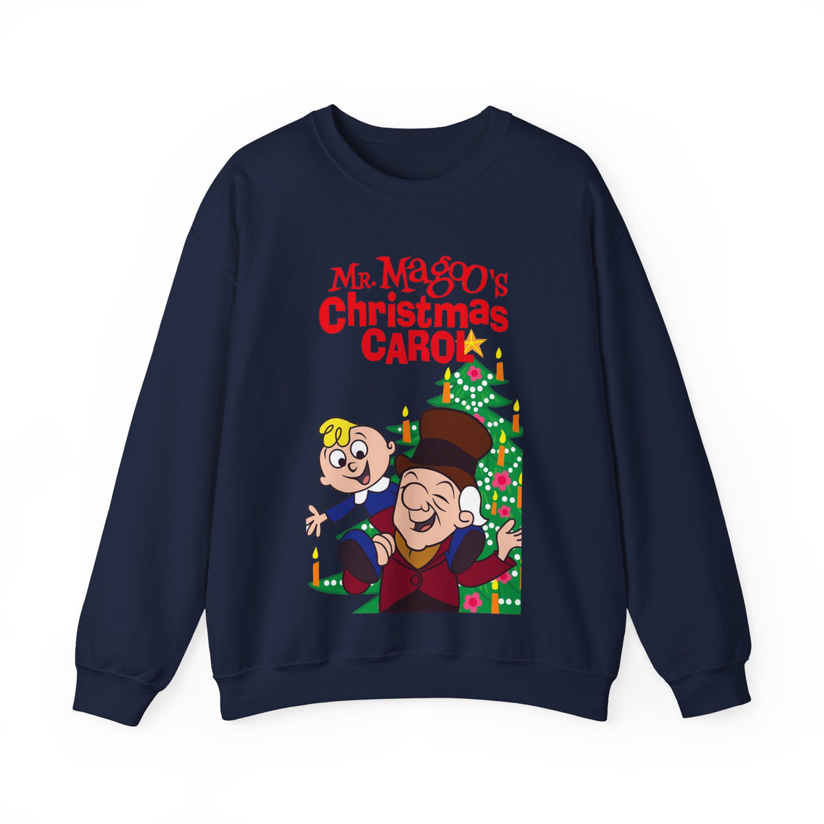 Mr. Magoo's A Christmas Carol Heavy Blend Crewneck Sweatshirt - Festive Holiday Cartoon Special