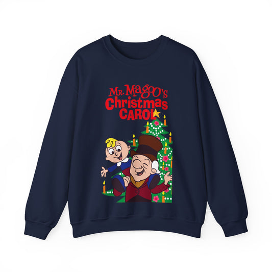 Mr. Magoo's A Christmas Carol Heavy Blend Crewneck Sweatshirt - Festive Holiday Cartoon Special