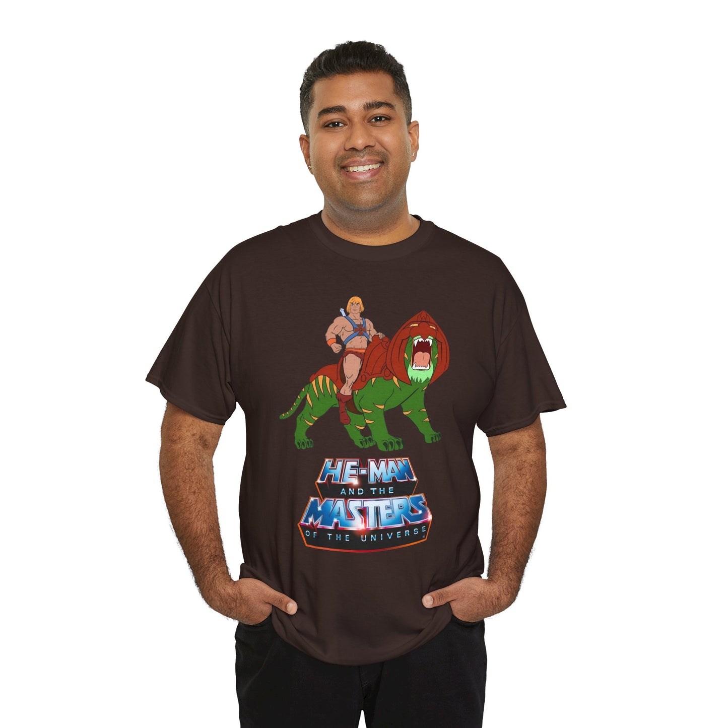 He-Man & Battle Cat T-Shirt - Filmation Art - Masters of the Universe, MOTU - Exciting New 2026 Movie - Nicholas Galitzine