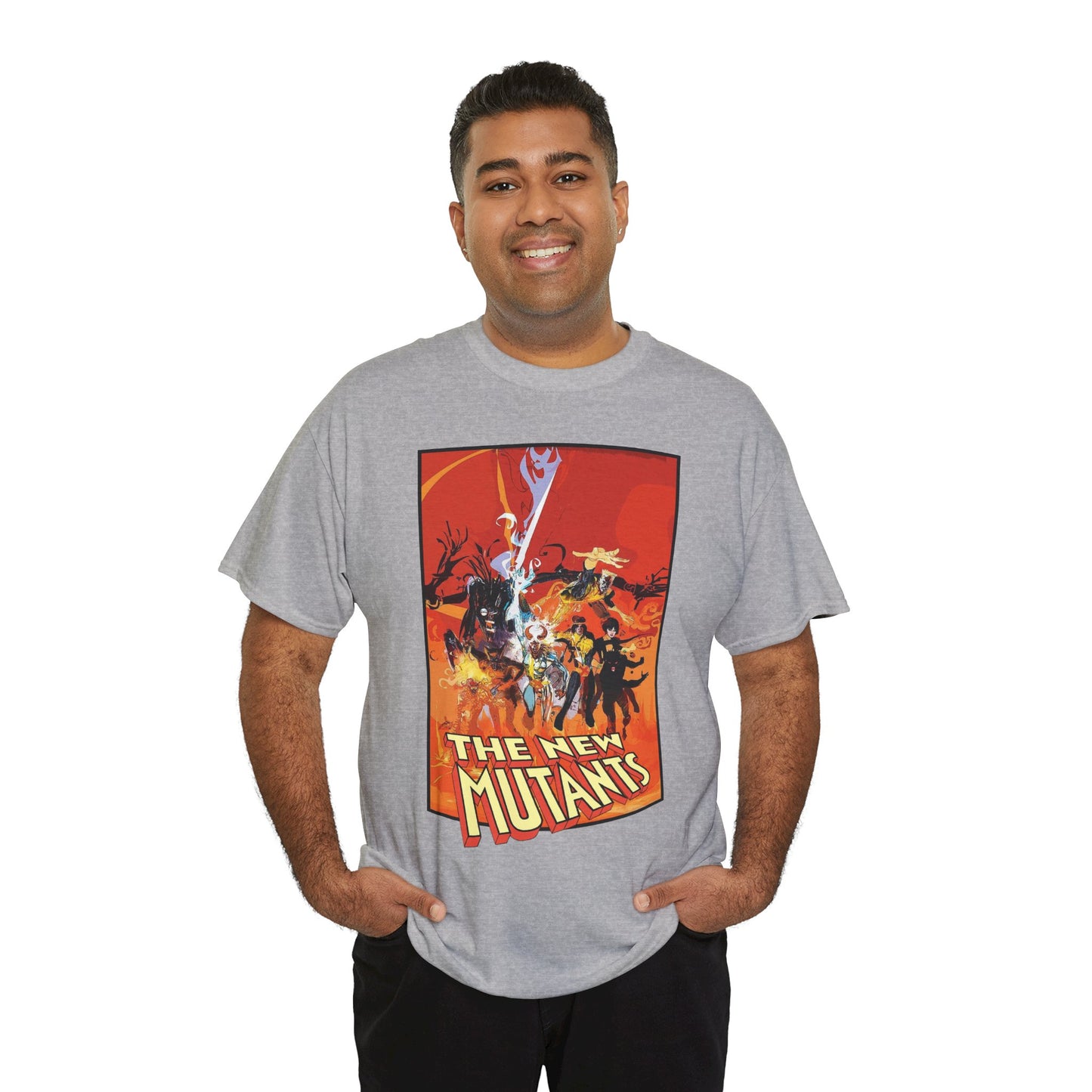New Mutants T-Shirt - Bill Sienkiewicz Art - Marvel Comics - Magik, Warlock, Cannonball, Wolsbane, Sunspot