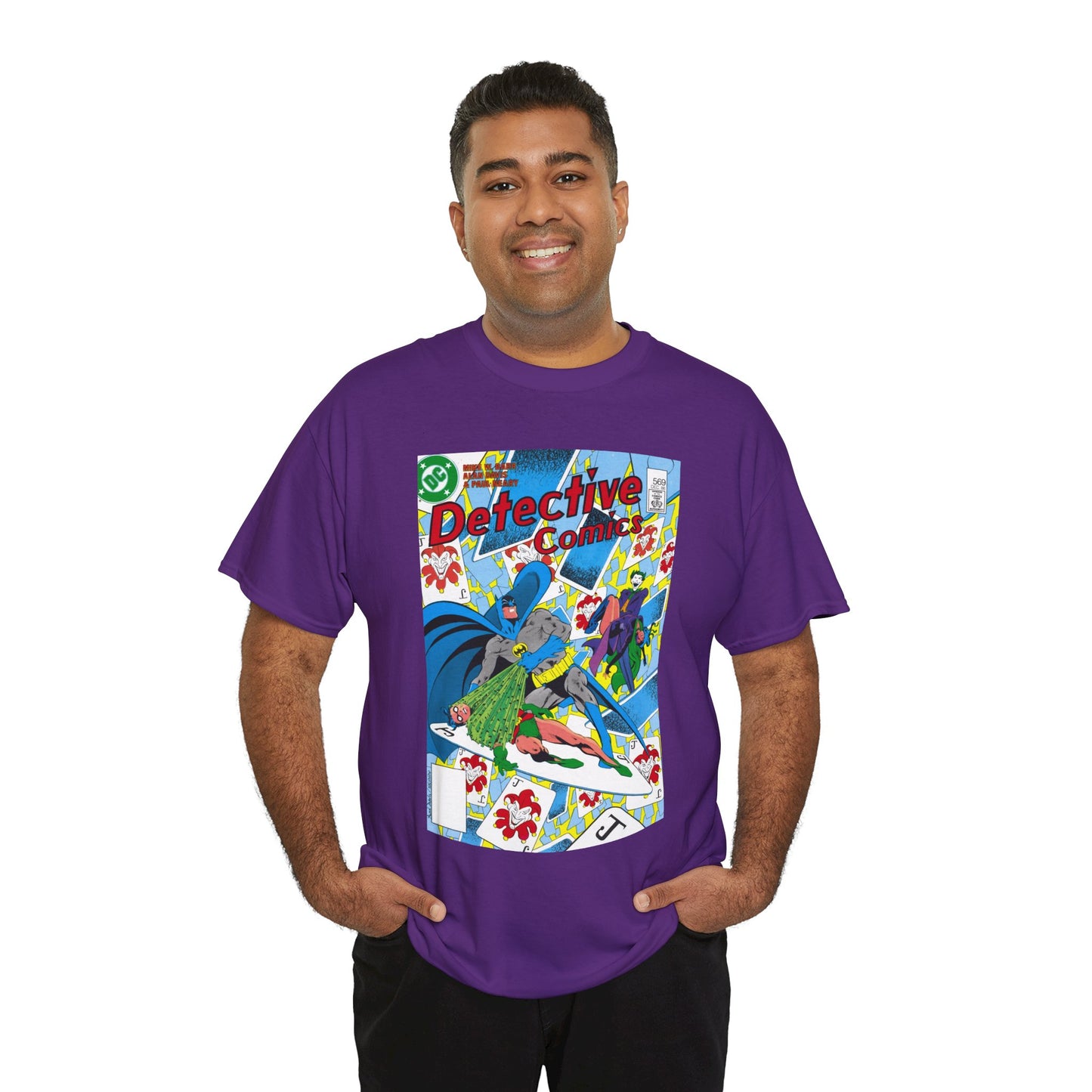 Detective Comics #569 T-Shirt - Alan Davis Art - Batman, Robin, Joker, Catwoman - DC Comics