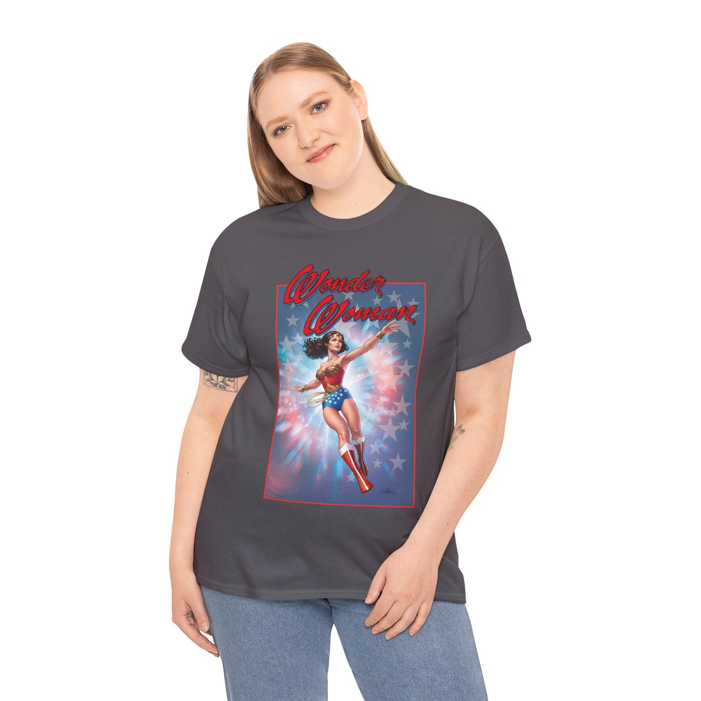 Wonder Woman '77 T-Shirt - Nicola Scott Art - Comic Book Based on the 1970s TV Series with Lynda Carter - DC Comics