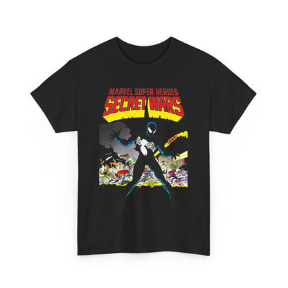 Secret Wars T-Shirt - Classic Marvel Comics Series - Alien Symbiote Spider-Man, 1st Appearance - Future Venom Story