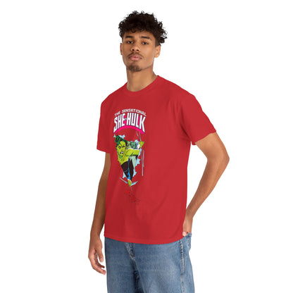 Sensational She-Hulk T-Shirt - John Byrne Art - Marvel Comics - Jennifer Walters - Ripping Through the Shirt - Fourth Wall