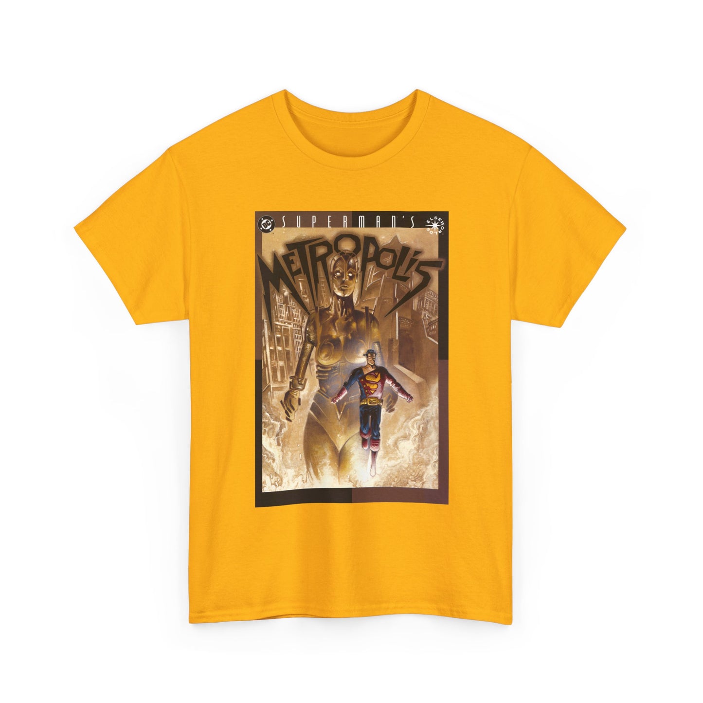 Superman's Metropolis T-Shirt - Ted McKeever Art - Elseworlds Art Based on Fritz Lang's Movie - DC Comics