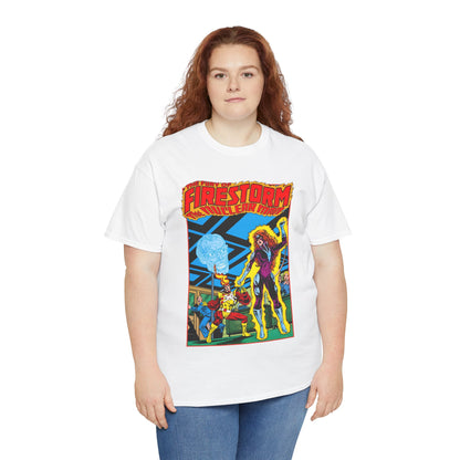 Fury of Firestorm T-Shirt - Pat Broderick Art - Vs Plastique - #7 Cover Art - DC Comics