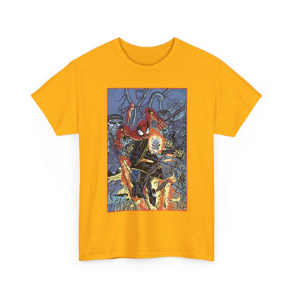 Amazing Spider-Man & Ghost Rider T-Shirt - Erik Larsen Art - Sinister Six - Marvel Comics