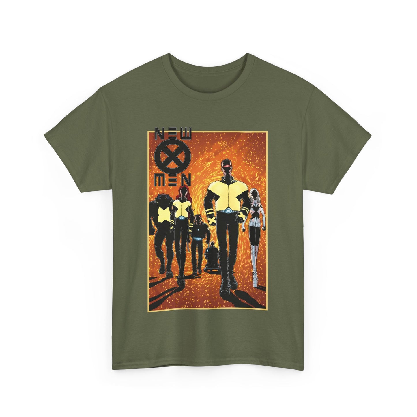 New X-Men T-Shirt - Frank Quitely Art - Wolverine, Cyclops, Jean Grey, Beast, Professor X - Marvel Comics - Grant Morrison Run
