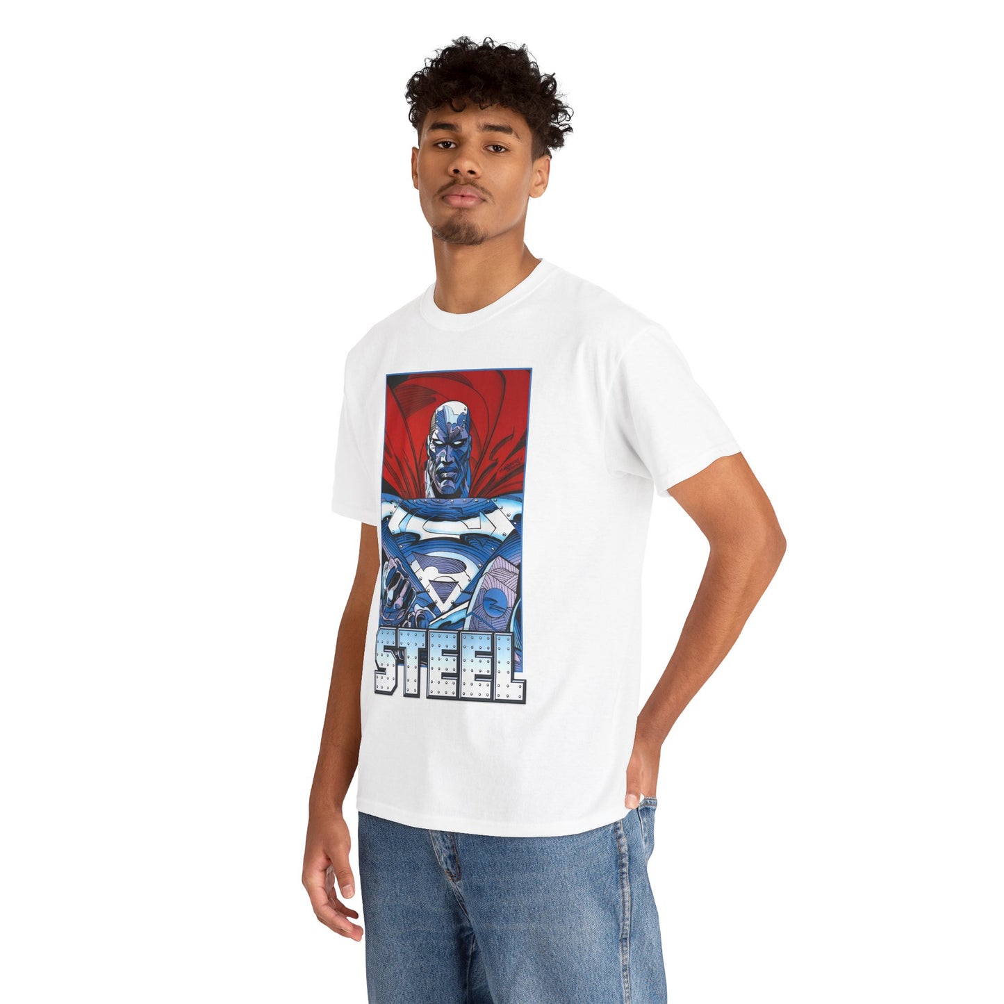 Steel T-Shirt - Superman Family - Reign of the Supermen - John Henry Irons - Steelworks - DC Comics