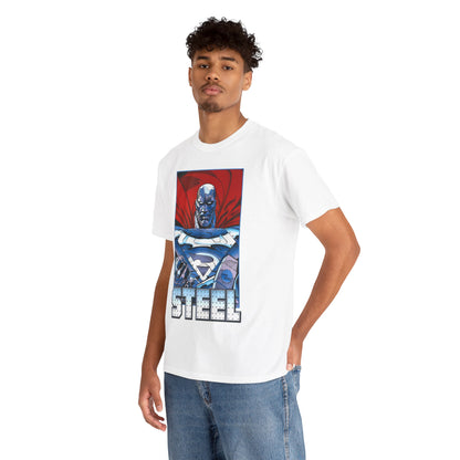 Steel T-Shirt - Superman Family - Reign of the Supermen - John Henry Irons - Steelworks - DC Comics