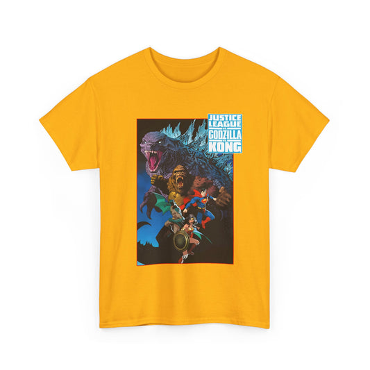 Justice League Vs Godzilla Vs Kong T-Shirt - Dan Mora Art - Wonder Woman, Superman, Batman - DC Comics