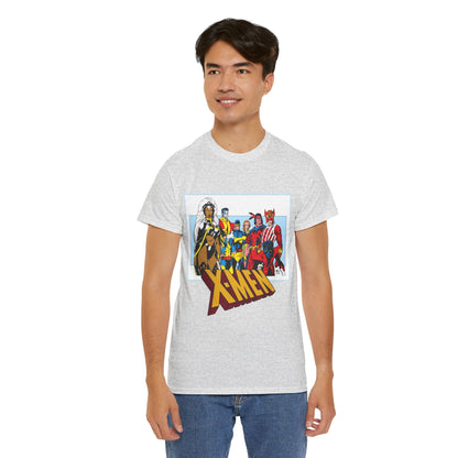 X-Men T-Shirt - Arthur Adams Art - Cyclops, Nightcrawler, Storm, Wolverine, Thunderbird, Sunfire, Banshee - Marvel Comics