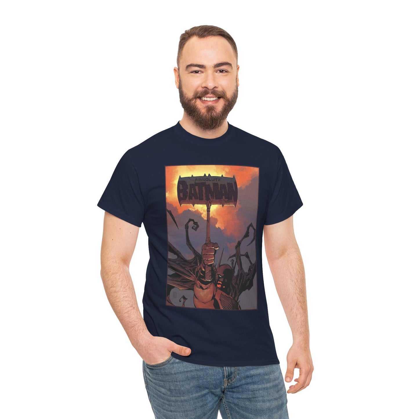 Absolute Batman T-Shirt - Giussepe Camuncoli Art - Raising the Hammer - Gotham Hero - DC Comics All-In