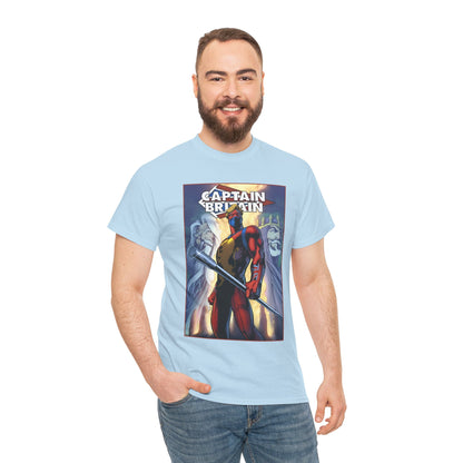 Captain Britain T-Shirt - Alan Davis Art - Excalibur Member - Marvel Comics
