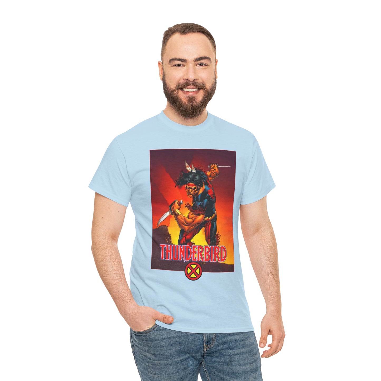 Thunderbird T-Shirt - John Proudstar, Original X-Men Member - Apache Native American - Marvel Comics