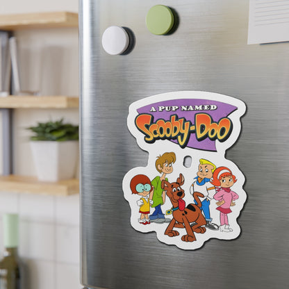 A Pup Named Scooby-Doo Die-Cut Magnet - Shaggy, Fred, Daphne, Velma - Mystery, Inc - Hanna-Barbera Cartoon - 3", 4", 5", 6"