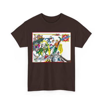 Who's Who in the DC Universe T-Shirt - George Perez Art - #1 Cover - Aquaman, Arion, Amazing Man, Amethyst - DC Comics