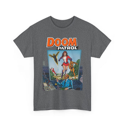 Doom Patrol T-Shirt - George Perez Art - Elasti-Girl, Robotman, Negative Man, The Chief - DC Comics Digest Cover Art